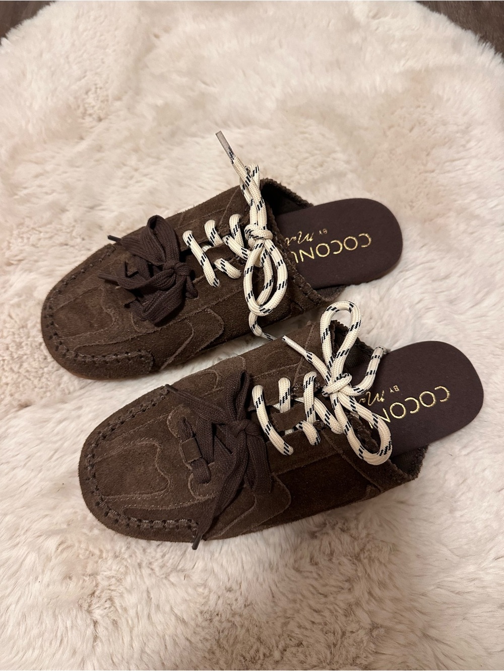 COCONUT by Matisse Brown Suede Sneaker Mules 7.5